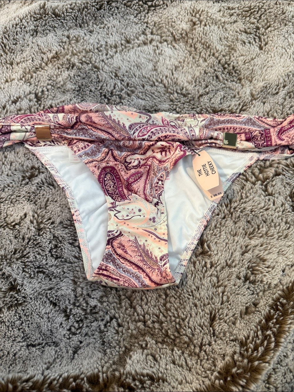 NWT Victoria's Secret Pink Paisley Bikini Bottoms